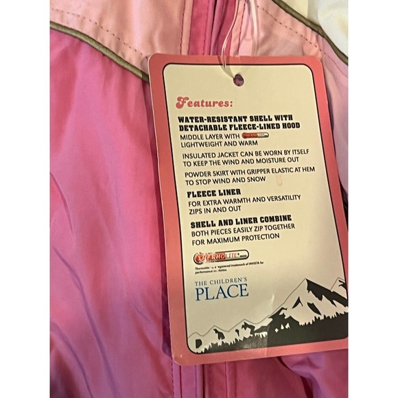 The Children's Place 3 in 1 Girls Winter Jacket 6-9 Mos - Picture 2 of 6